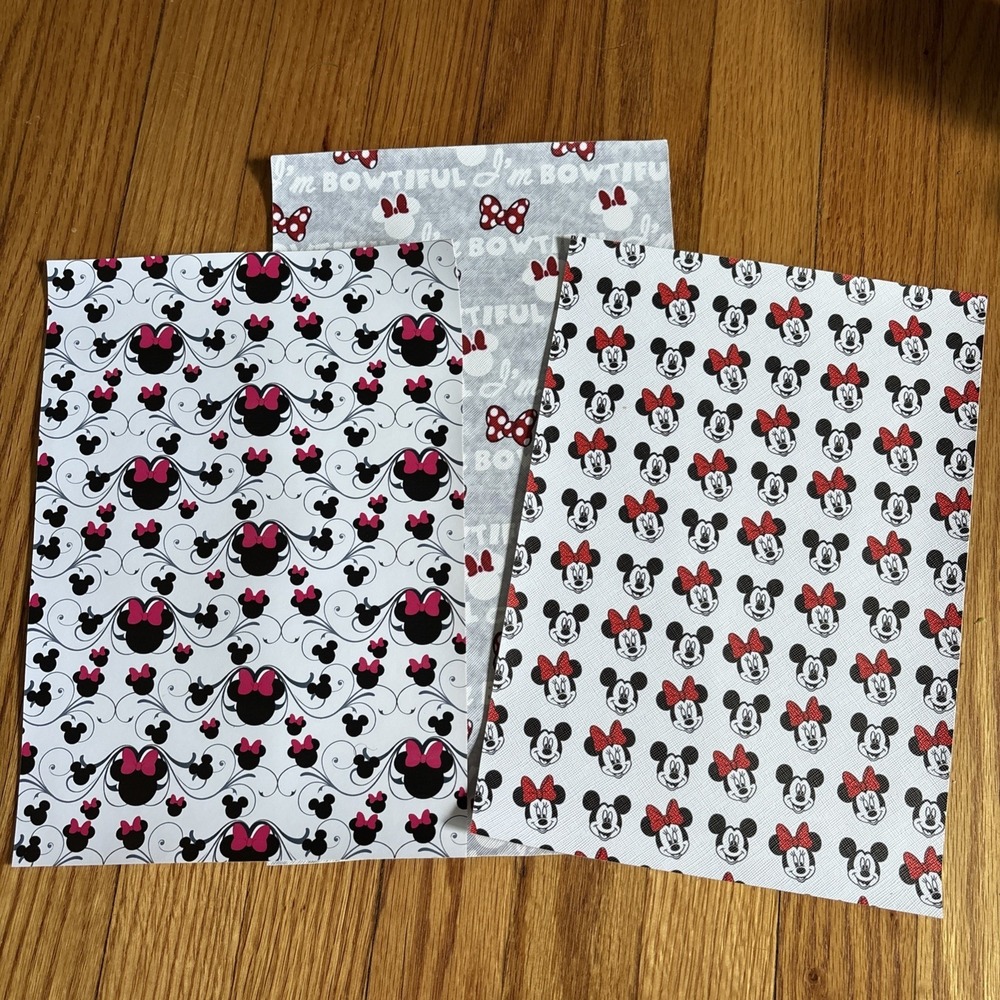Disney Characters Faux Leather Sheets Minnie Mouse 3 Sheets